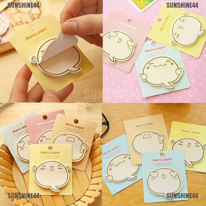 2Pcs Sticky Notes Lucu untuk Stationery Kantor [sunshine44]