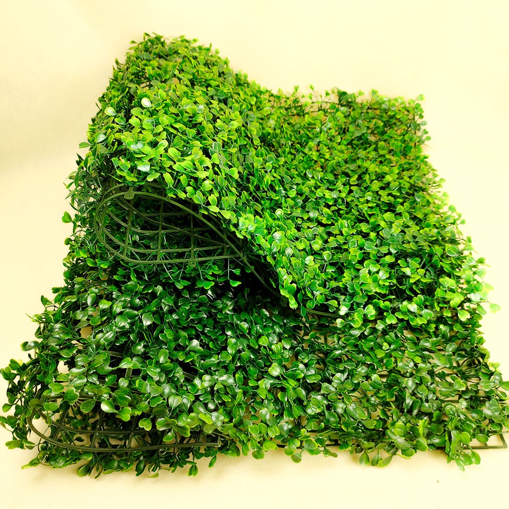 Vertical Garden / Rumput Dinding Ukuran 60cm x40 cm /Daun Dollar Plastik Sintetis Vertical Garden / hiasan  Cafe Alami/ pernikahan /import /artificial / hiasan