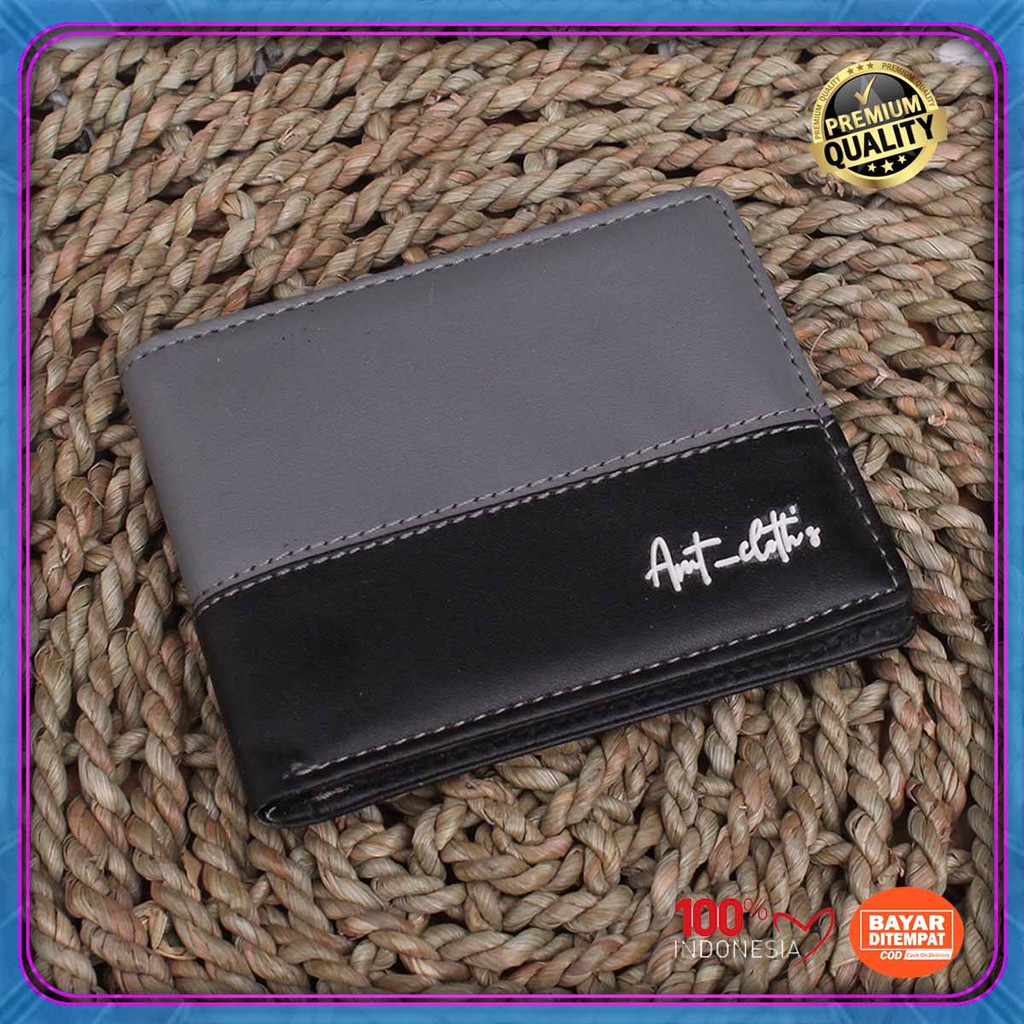 Best seller DOMPET KULIT PRIA pendek distro fashionable KULIT sintetik AMT