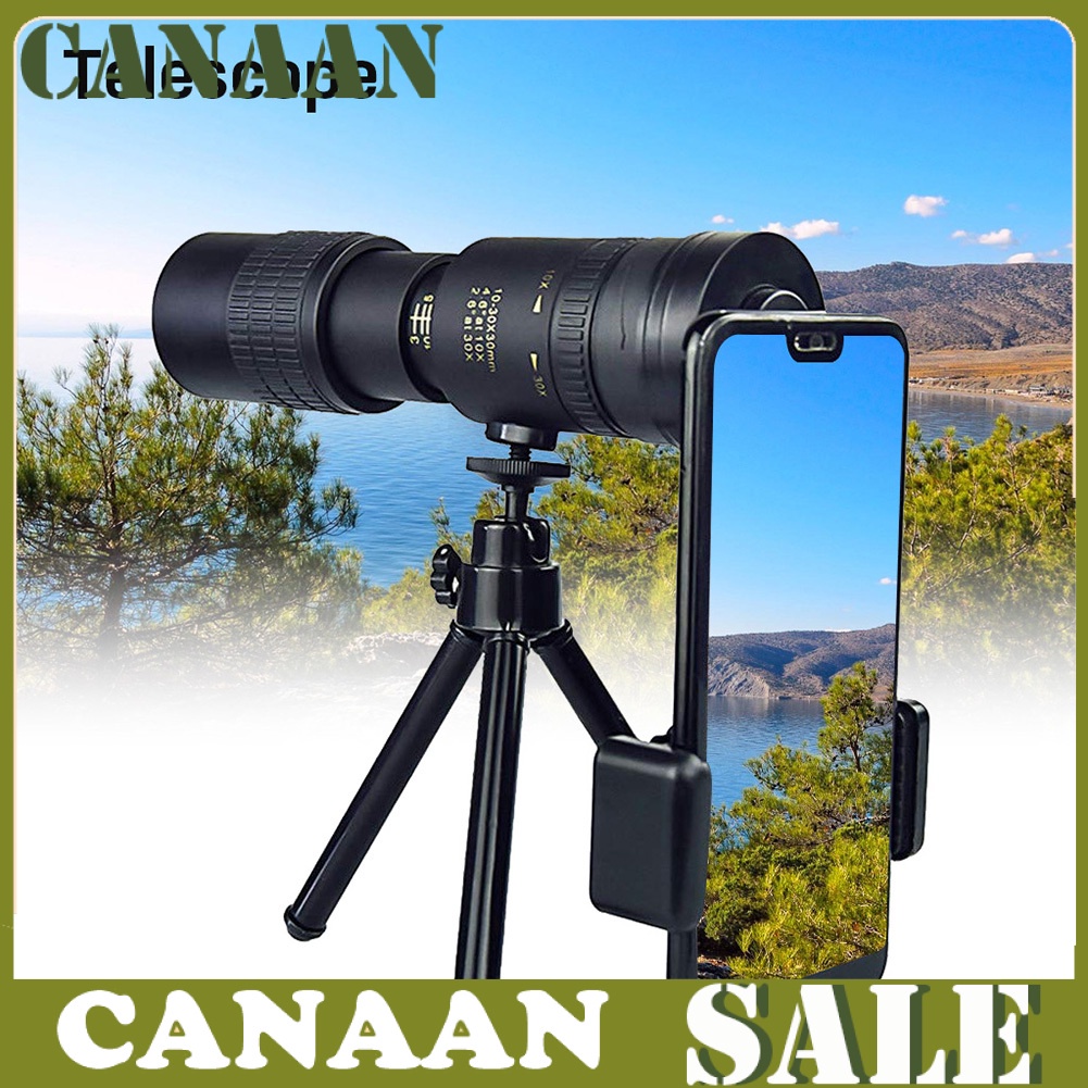 canaan 4K 10-300X40mm Portable Telephoto Zoom Monocular Telescope for Phone Camera Lens