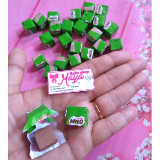 Milo cube isi 10pc permen milo snack coklat susu import halal murah candy chocolate