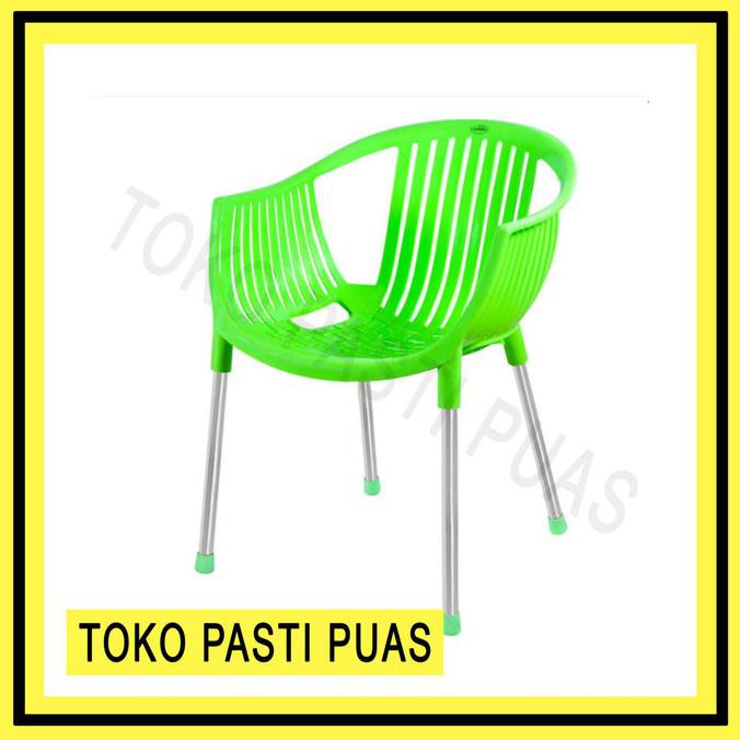 Khusus Gosend/Grab Kursi Plastik Senderan Confident Shinpo 293 - Biru Tresshop_