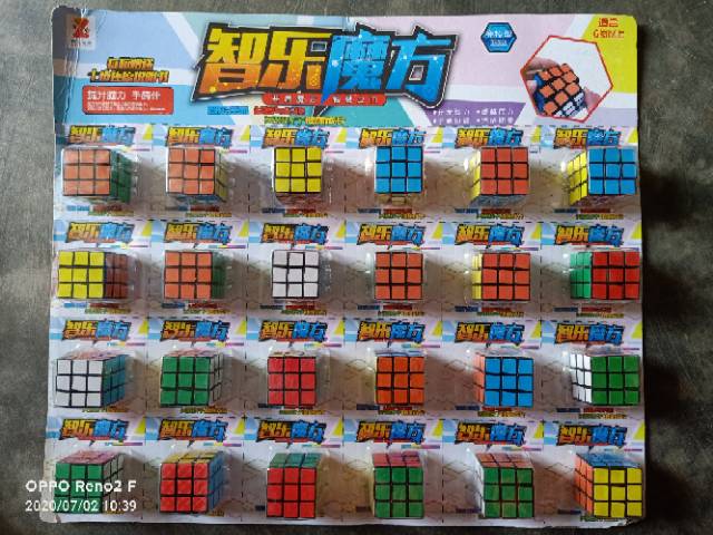 mainan rubik 3×3 ukuran mini / magic cube lovers superr bagus dan murah kevin toys malang