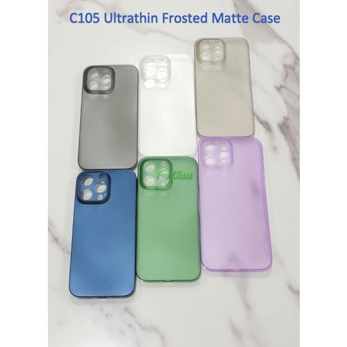 C105 Iphone 13 Mini 13 13 PRO 13 PROMAX Frosted Matte Case Ultrathin+Lens