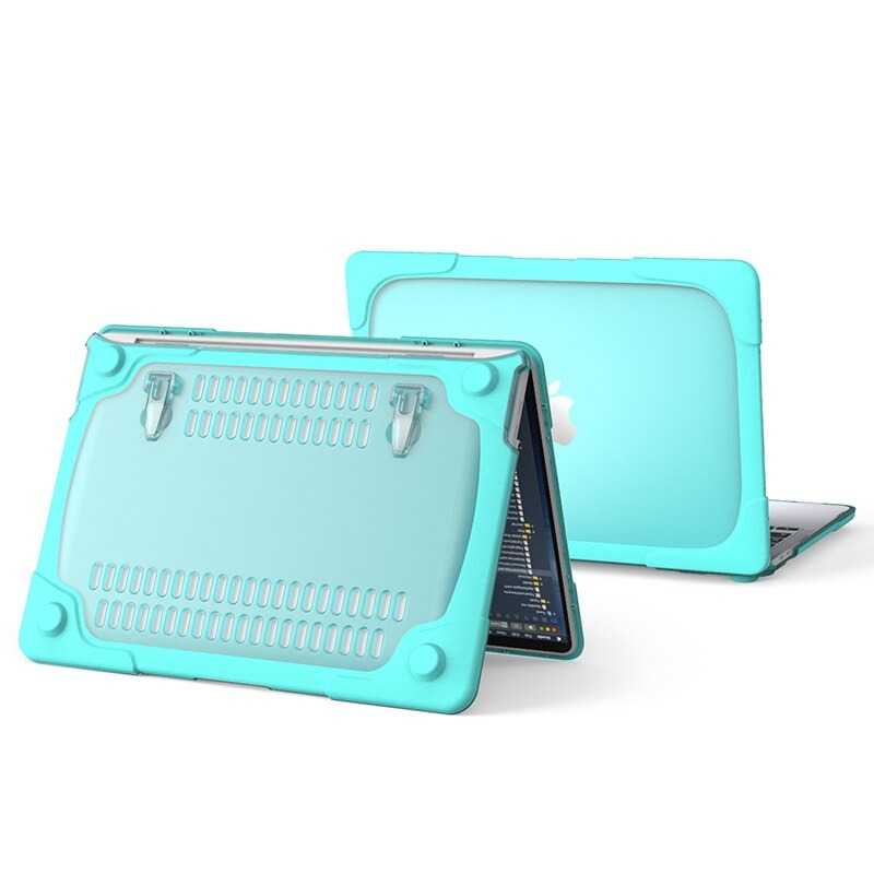 Protective Case Stand Cooling for Macbook Pro 13 A2251 A2289 A2338 Casing Pelindung Laptop Desain Unik Minimalis