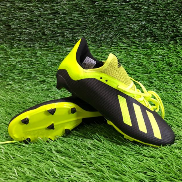 Sepatu Bola Adidas X 18.3 Next Gen Black Volt