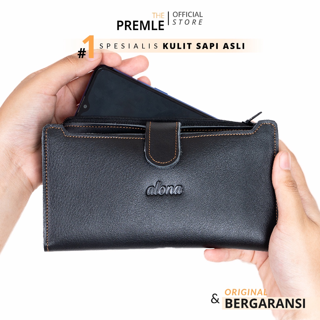 Dompet Wanita Kulit Asli Original Dompet Branded Wanita Panjang Terbaru Dompet Lipat Kekinian Ori