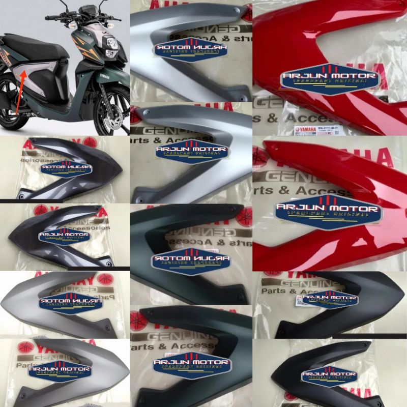 cover side bawah jok xride 125 x ride 125 kanan kiri original yamaha