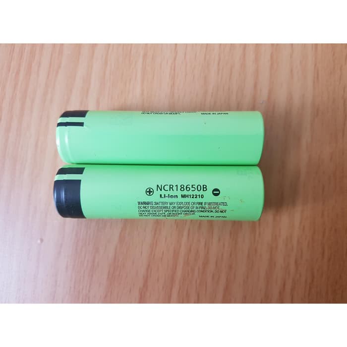 Baterai 18650 Panasonic NCR18650B Li ion Battery 3200mAh Bekas