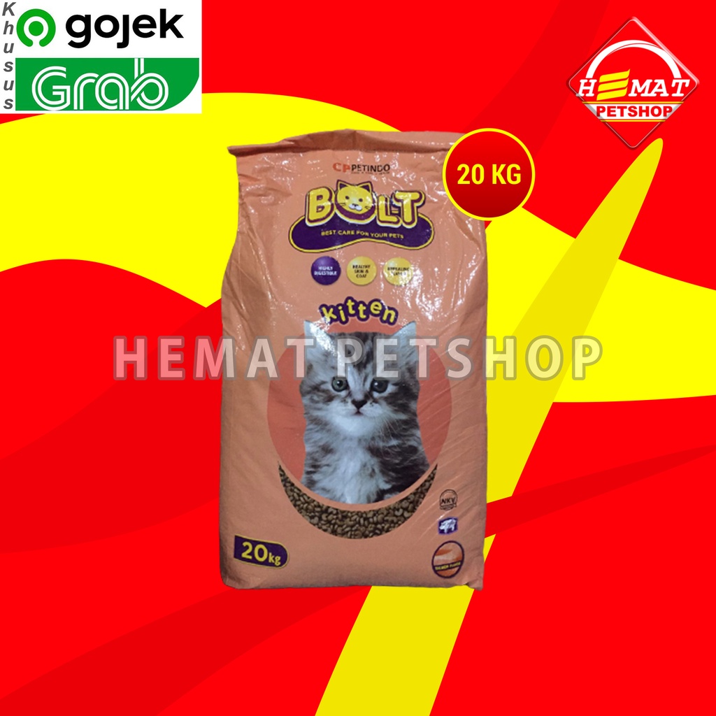 GOSEND Bolt Kitten Makanan anak Kucing Kering Dry Cat Food 20 KG