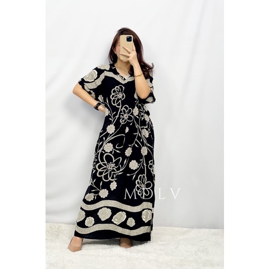 MDLV ~ 91008# Homewear Maxi Dress Daster Maxi Dress Bigsize Dress Oversize Fashion Import