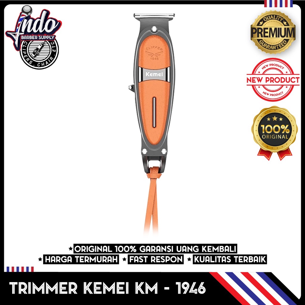 KEMEI 1949 / KEMEI 1946 / KEMEI 1945 body full metal trimmer alat mesin cukur rambut Original