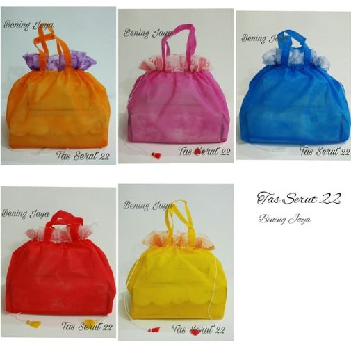 

Tas Hajatan Spunbond Serut Tipis Polos isi 12