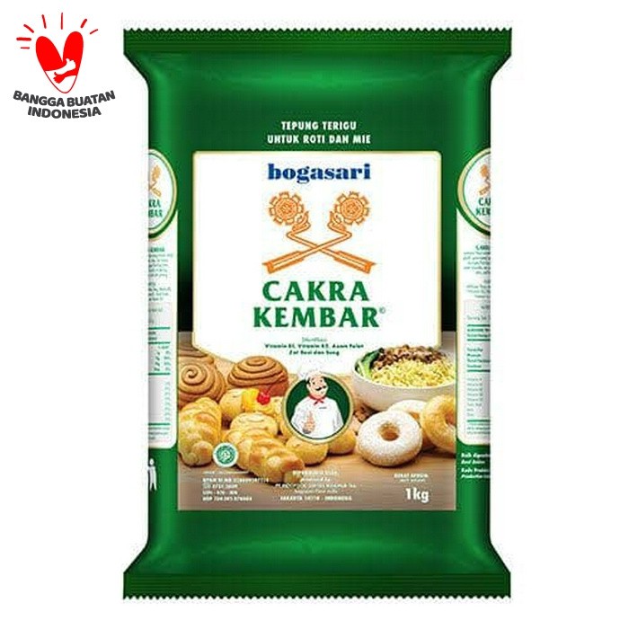 

BOGASARI TEPUNG CAKRA KEMBAR PREMIUM 1 KG