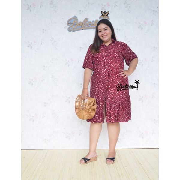 Balicihui Dress Amanda Dress Jumbo Plus Size Dress Jumbo Wanita Dress 4XL Dress Busui Dress Bali