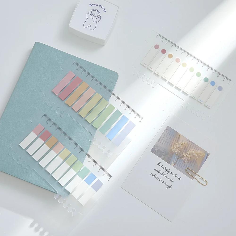 Lanfy Memo Pad Perlengkapan Kantor 200lembar Stiker Planner Nota Lengket Loose-leaf Bookmark Stiker Index