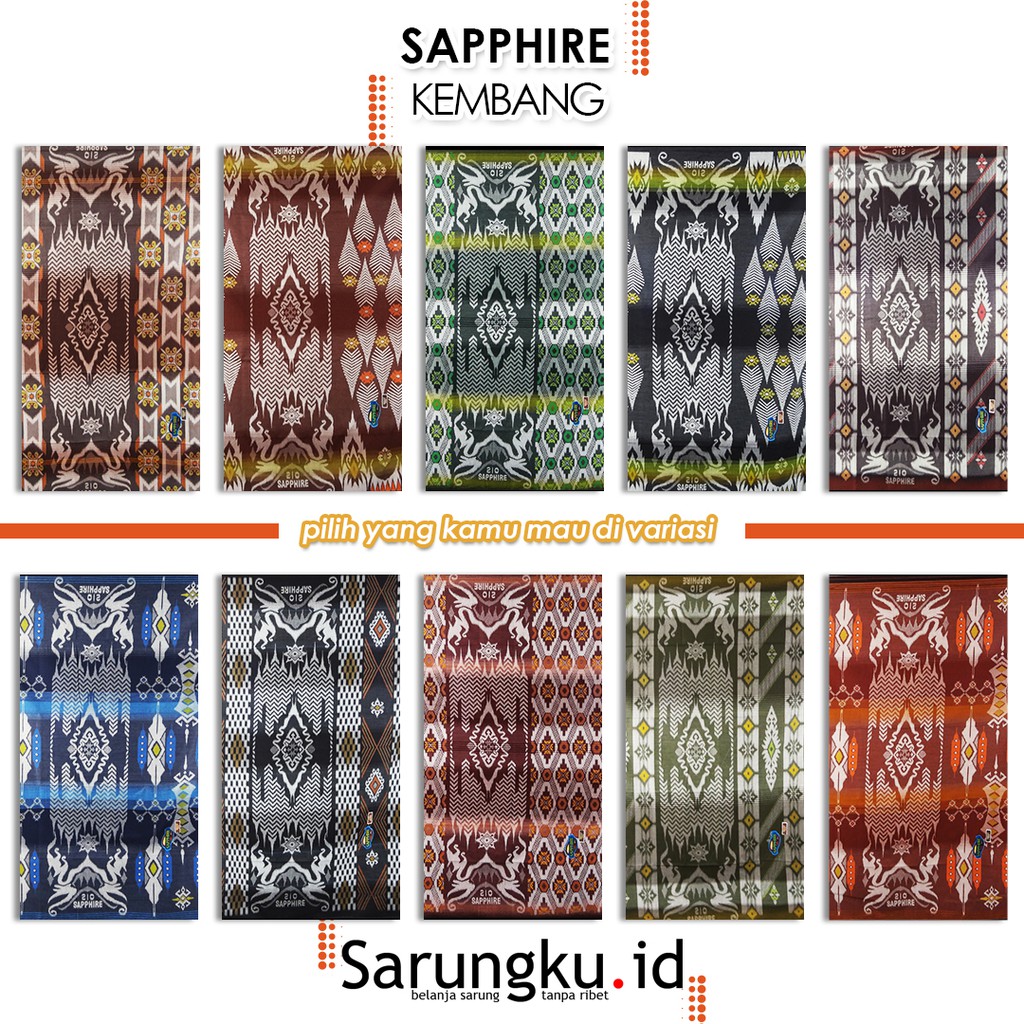 SARUNG SAPPHIRE KEMBANG