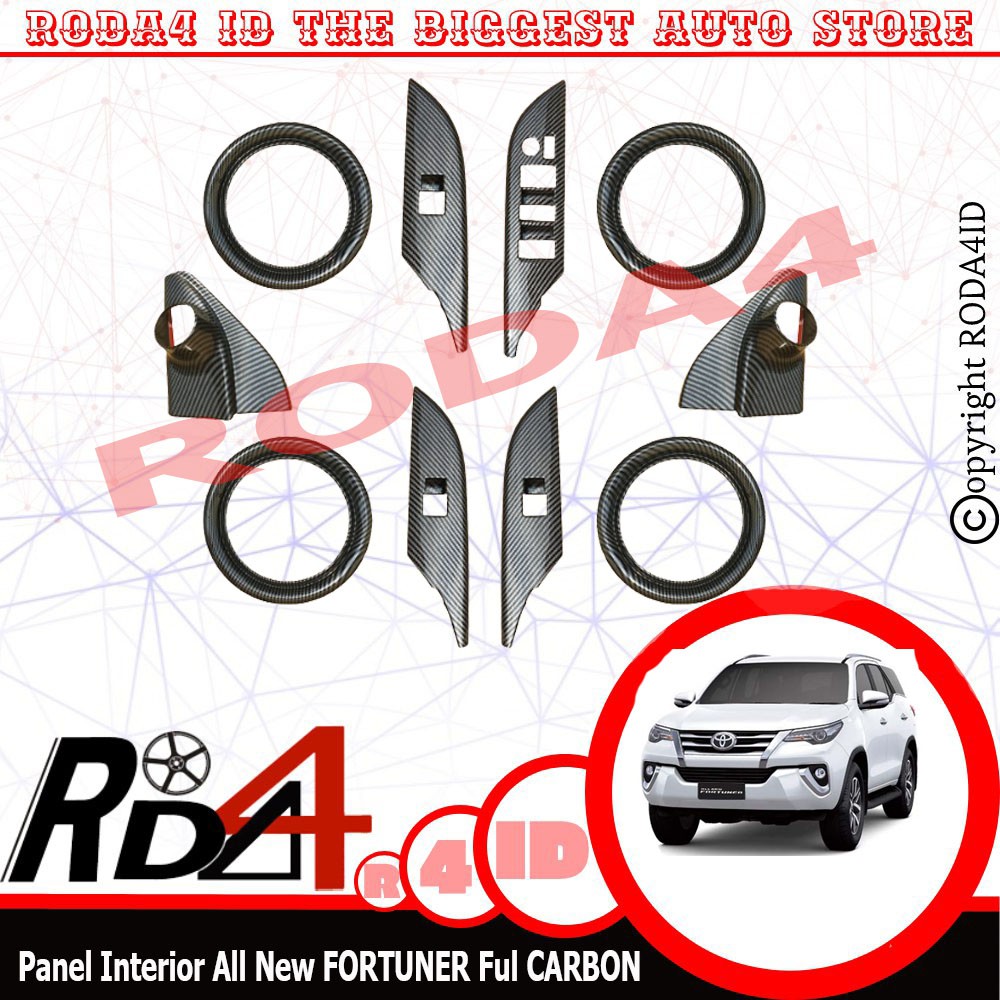 Panel Carbon Mobil All New FORTUNER Dashboard