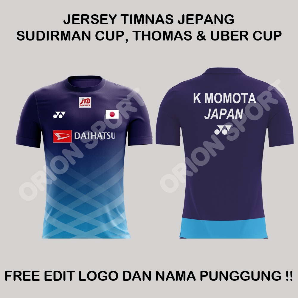 PROMO  Jersey badminton timnas jepang di sudirman cup 2021, thomas uber cup 2020 full print