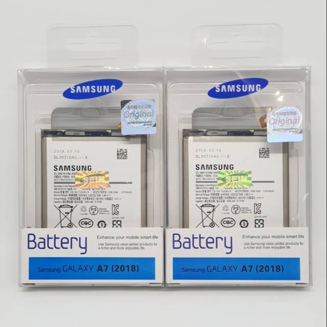 Baterai Samsung Galaxy A7 2018 EB-BA750ABUN Original SEIN 100% Battery Batere Batre Batt Bat