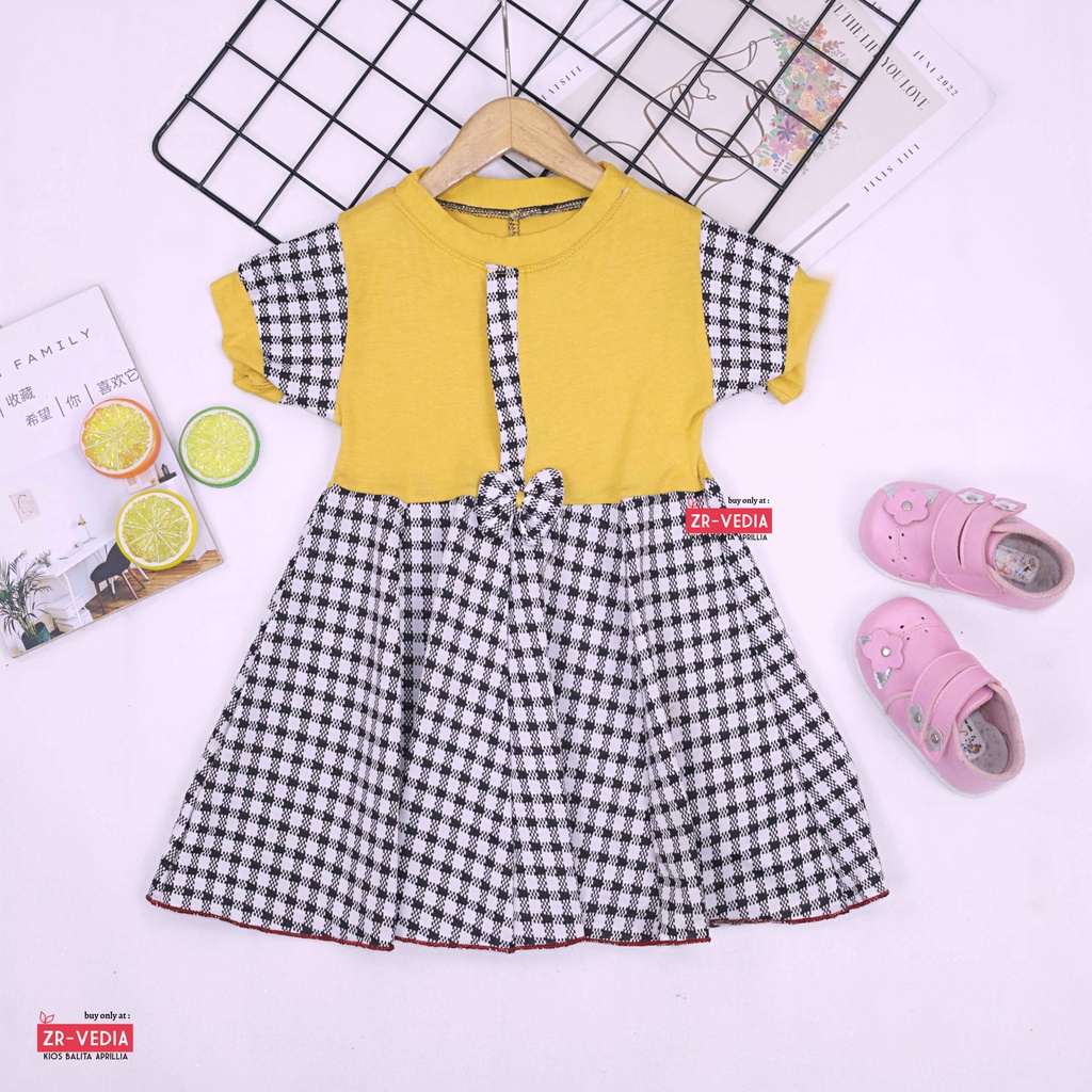 Dress Pita uk 2-3 Tahun / Dres Lengan Baju Gaun Pesta Anak Perempuan Harian Kids Adem Murah