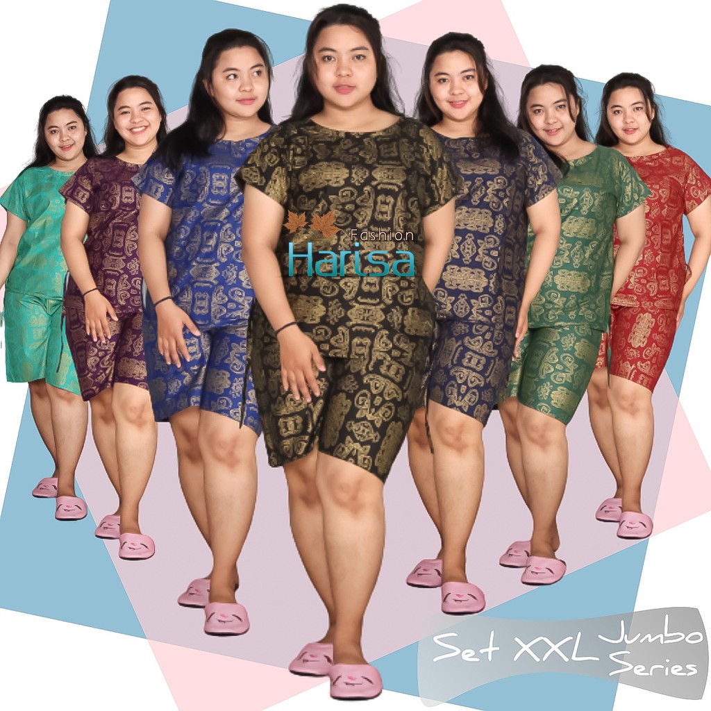 Babydoll Jumbo Dinar Pendek XXL Katun Premium 03