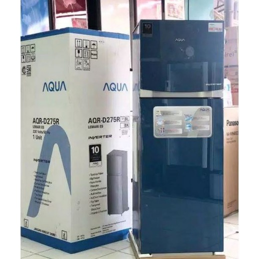 Kulkas AQUA Inverter 2 pintu Aqr-D275R 220 Liter 50 watt