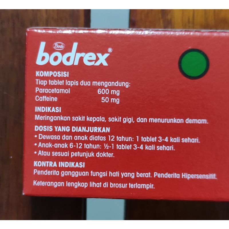 Bodrex 10 TABLET Obat sakit kepala / Gigi / Menurunkan demam