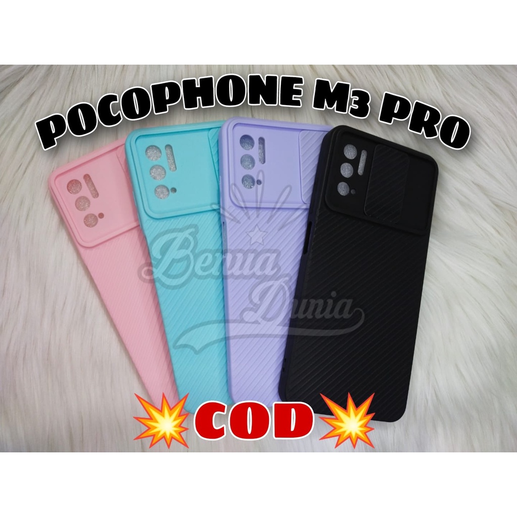 CASE SLIDE POCOPHONE M3 // CASE SLIDE MACARON PLUS RING KAMERA POCOPHONE M3 - BD