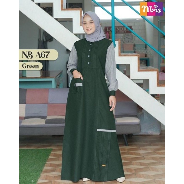 NIBRAS | Gamis Nibras NB A67 Green | Ori By Nibras