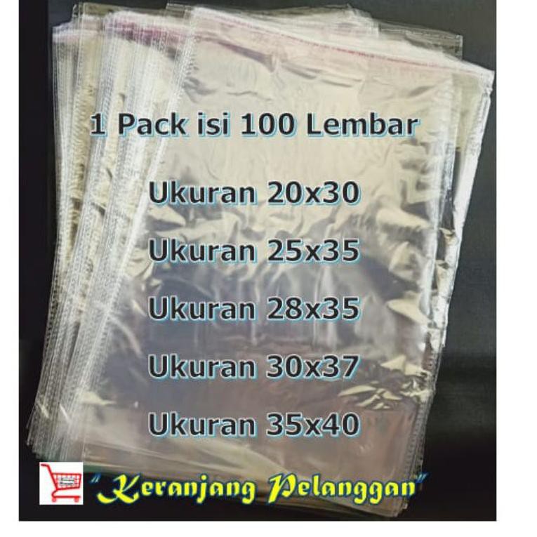 

Jv5> Plastik opp lem/plastik baju/plastik sandal ISI 100 Lembar(siap Kirim)iO3>