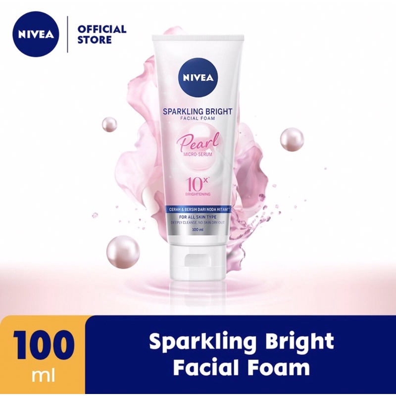 Nivea Sparkling Bright Facial Foam Pembersih Wajah 100ml