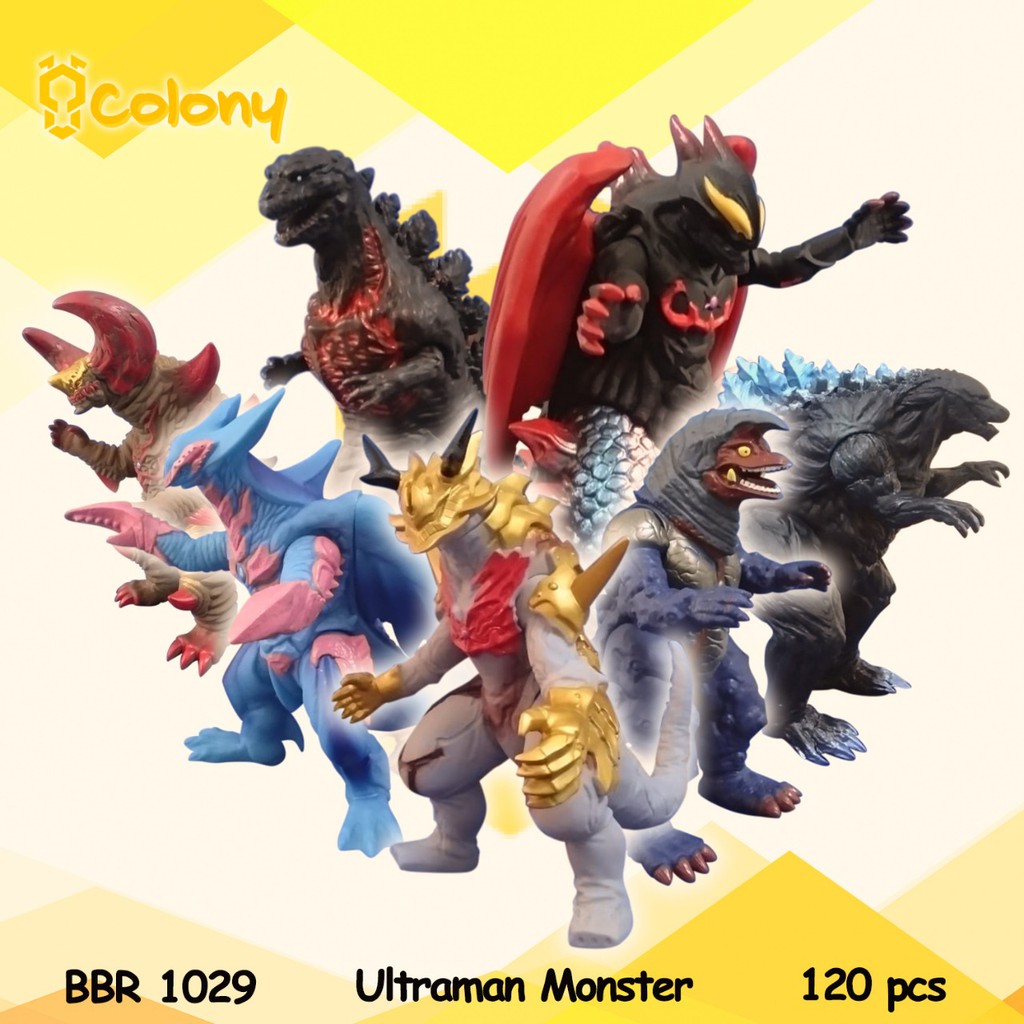 PROMO BBR1029 BBR1028 Godzilla Godzila Monster Ultraman Ultramen Mainan Action Figure Koleksi COLONY