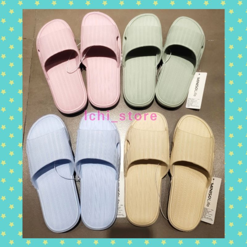 Sandal Karet Miniso Wanita Dan Pria | Sandal Viral Miniso | Sandal Slip On Miniso