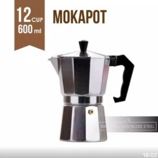 Moka pot 12 cup