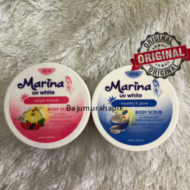 Marina Body Scrub 200ml/lulur badan marina