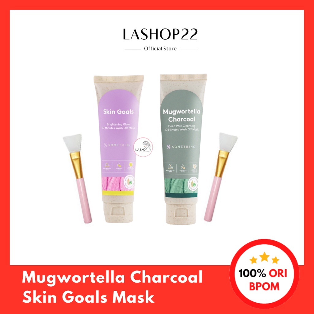 Jual Somethinc Mugwortella Charcoal Mask Somethinc Skin Goals Mask