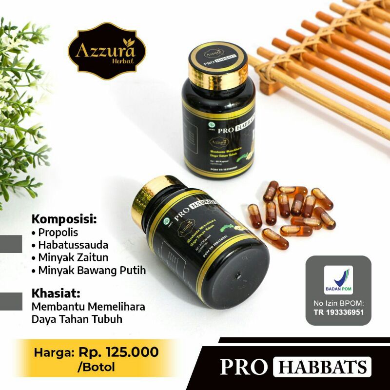 

Azzura Herbal Pro Habbats isi 60 Kapsul