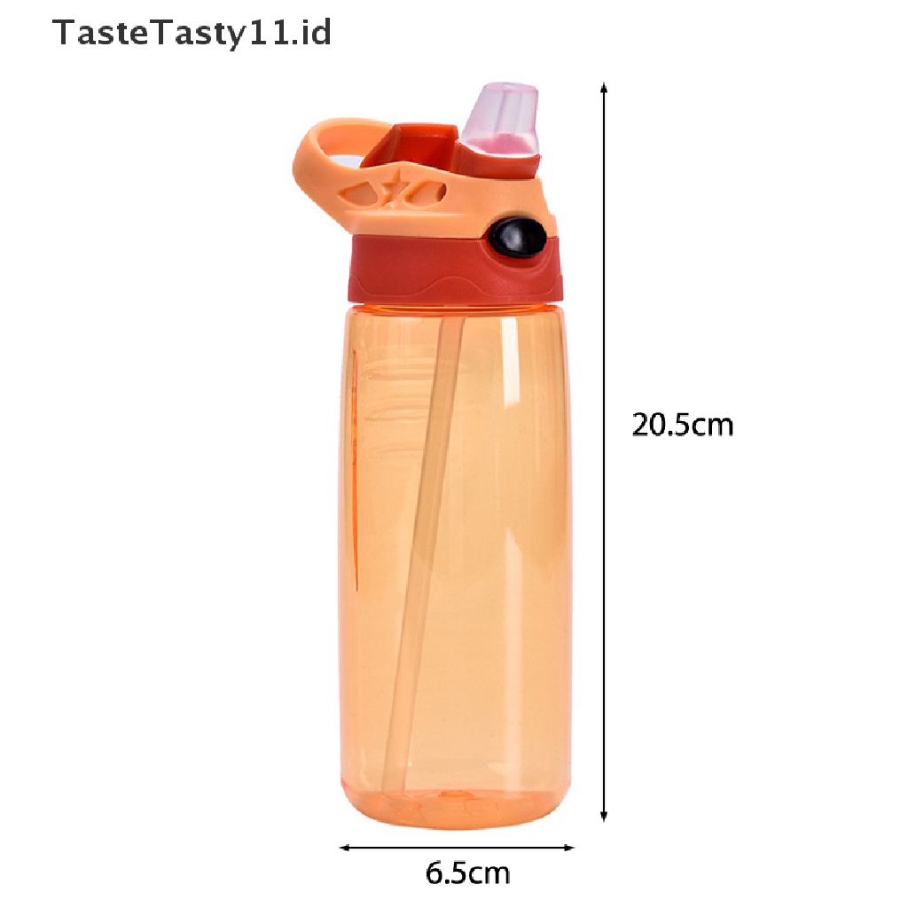 【TasteTasty】 500ml Kids Water Bottle With Straw BPA Free Children Drinking Healthy School Cup .