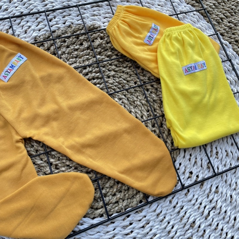 3 PCS Celana Panjang Bayi Celana Tutup Kaki Bayi Celana Bayi Baru Lahir Celana Bayi Newborn ASYAM BABY