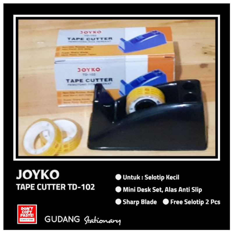 Tape Cutter Dispenser JOYKO TD-102 + Selotip