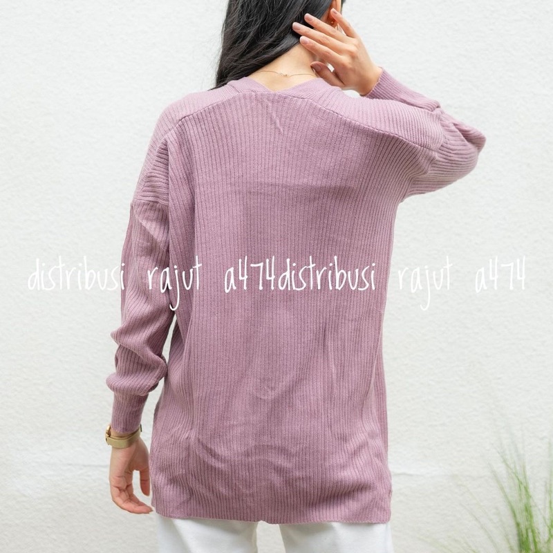 OVERSIZED CARDIGAN 12 GATE-KARDIGAN LEMBUT RAJUT MURAH UKURAN XL