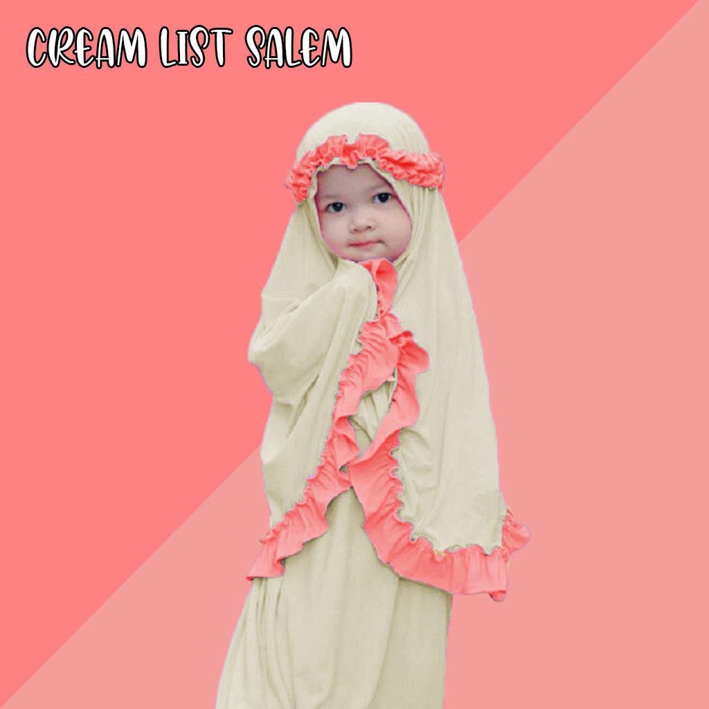 mukena anak / TK / PAUD / allsize 2-5 tahun / MUKENA MAHKOTA ZAHRA