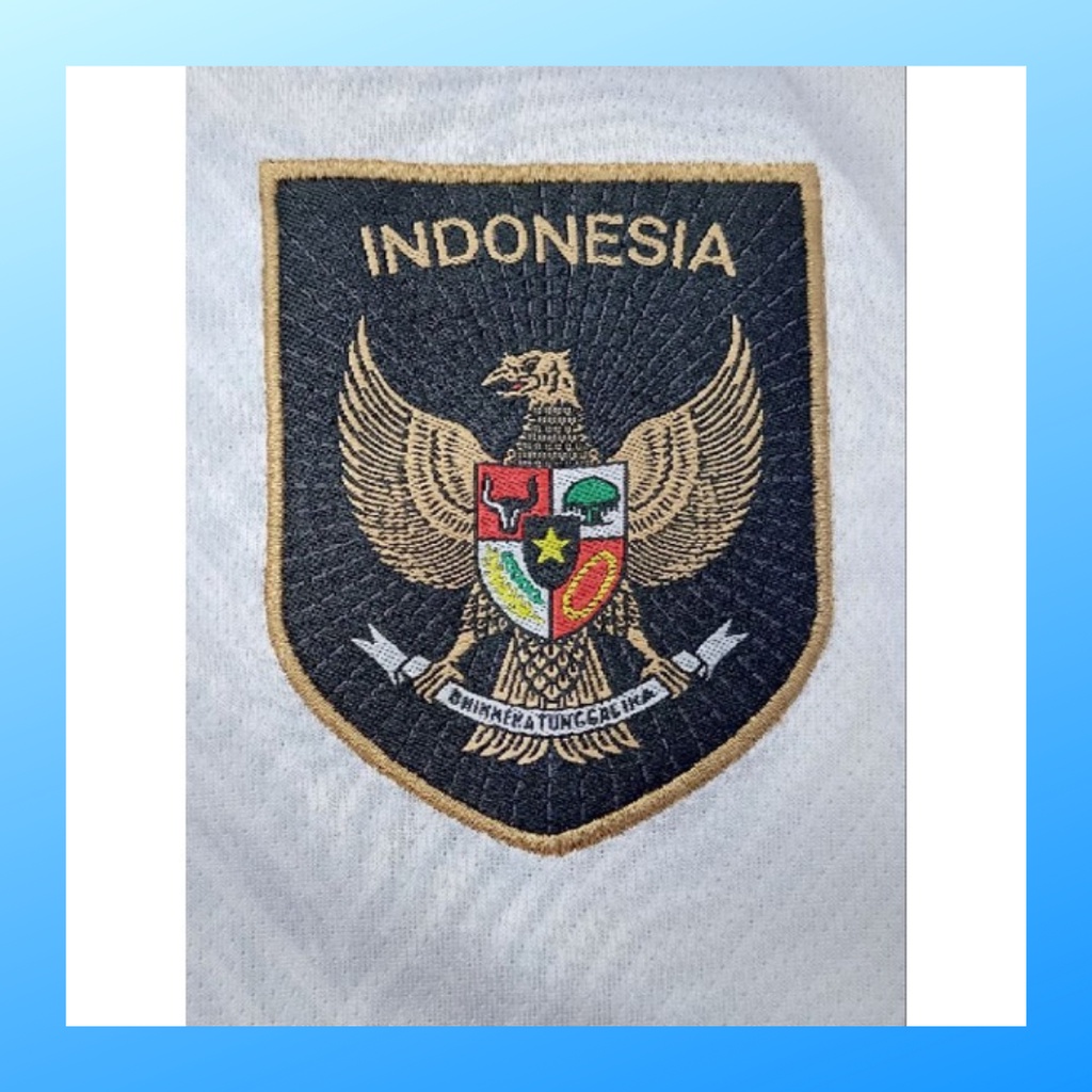 jersey futsal pria kaos sepak bola club baju timnas GARUDA Indonesia atasan GO wanita dewasa t-shirt seragam custom jersy outfit klub olahraga kostum jarsey soccer pakaian oblong sports suit apparel national team INA putih polos