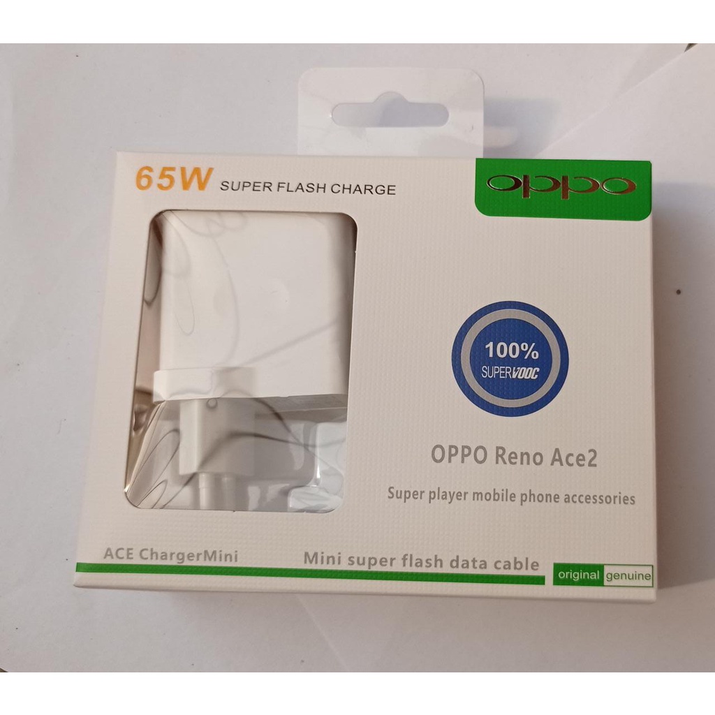 Charger OPPO Reno Fast Charging Type c Super Flash Charge VOOC ORIGINAL 100%