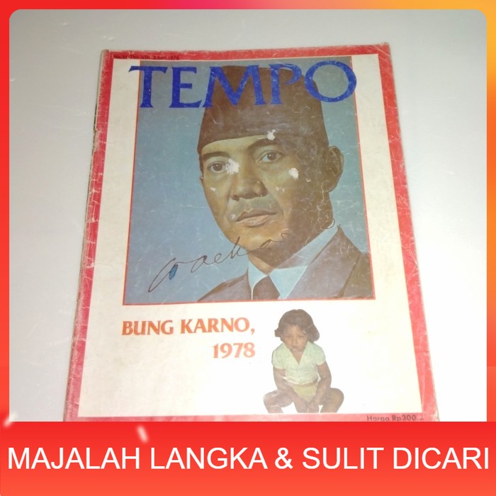 Majalah TEMPO No.14 Jun 1978 BUNG KARNO 1978 Langka
