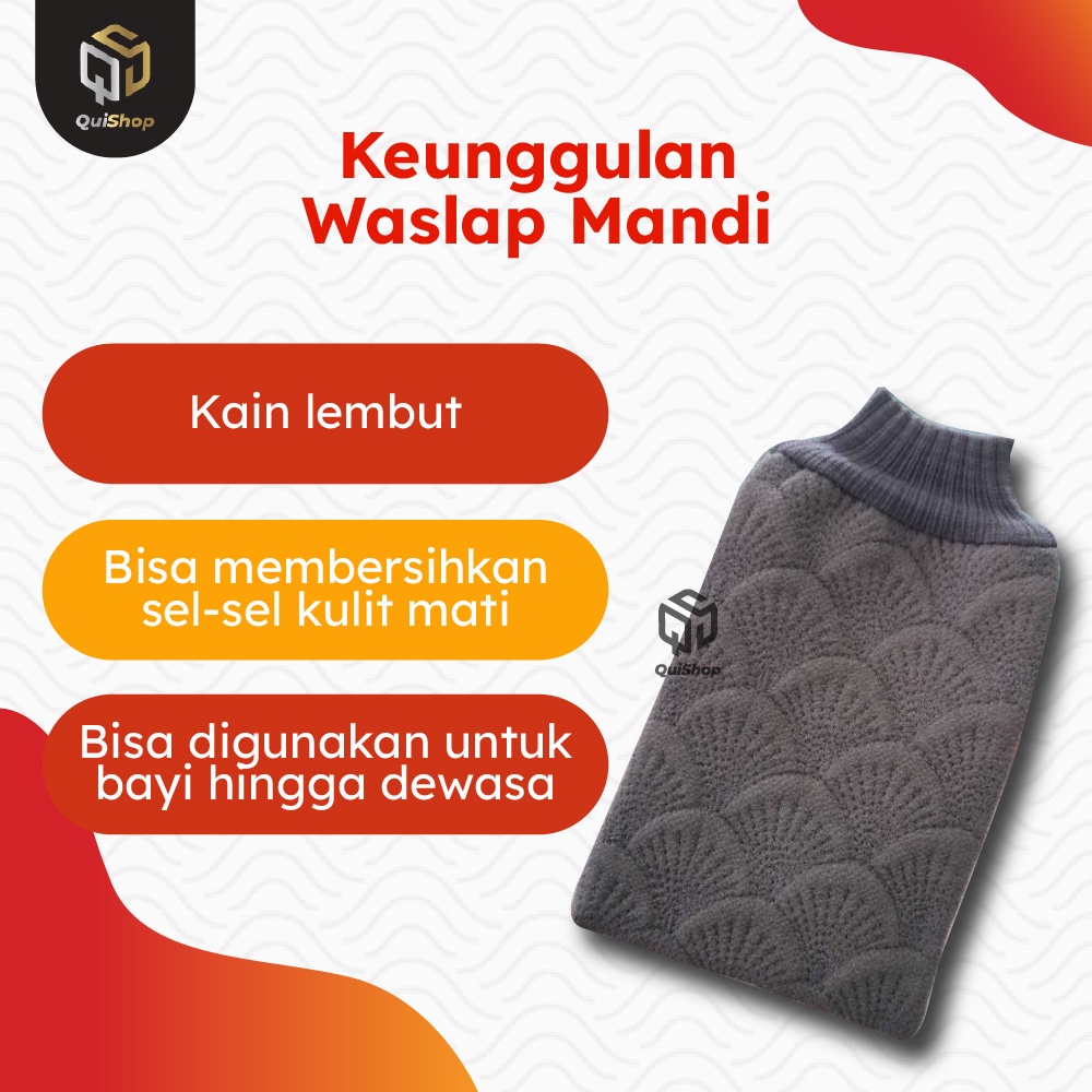 Waslap Handuk Tangan Korean Lace Bath Towel Lembut Gloves Lap Perlengkapan Mandi Bayi Premium Termurah