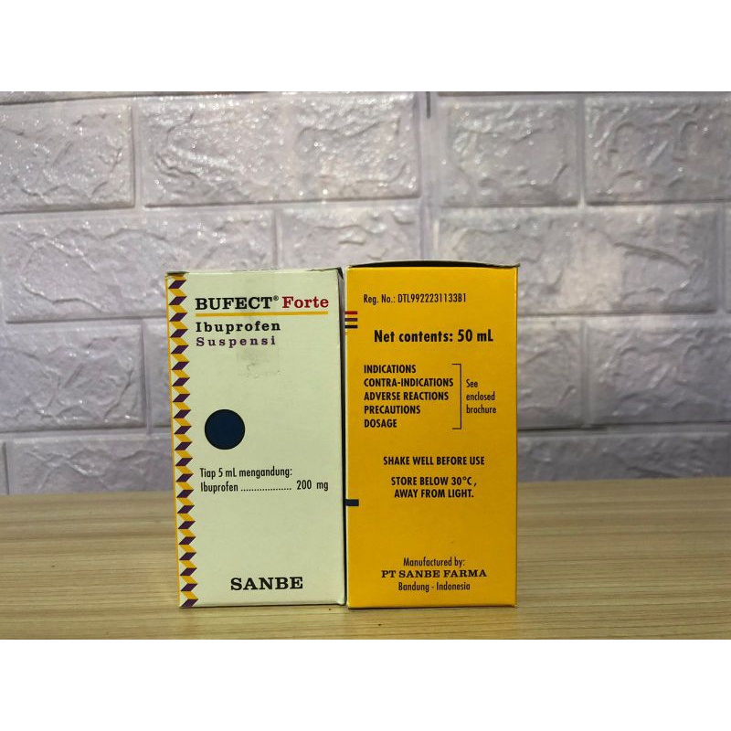 Jual bufect sirup dan bufect forte sirup Bufect Ibuprofen Sirup Obat