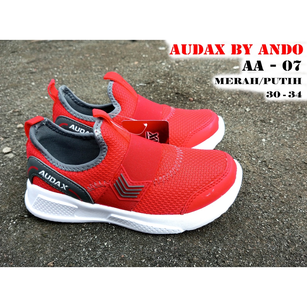 Sepatu Anak AUDAX - AA 07 - Size 30-38 Sepatu Sneakers Slip on - Sepatu Sekolah - Sepatu Jogging Ana