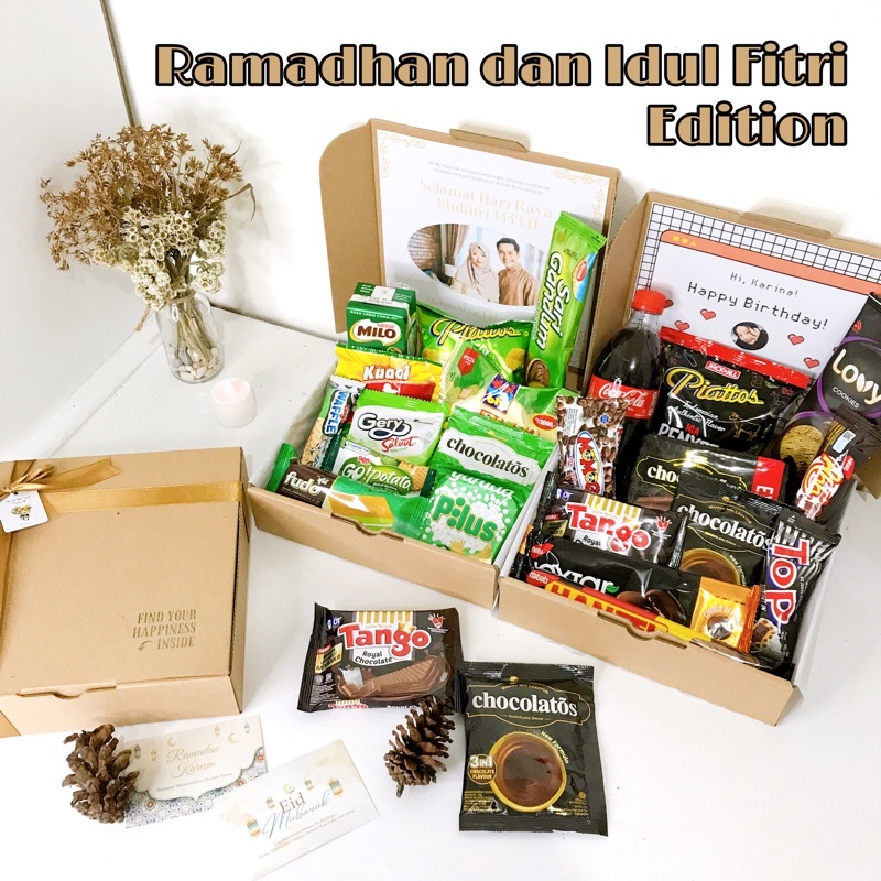

[BACA DESKRIPSI] Hampers snack ulang tahun - Hampers lebaran - Hampers Ramadhan - snack box - gift box - hadiah ulang tahun - hadiah wisuda